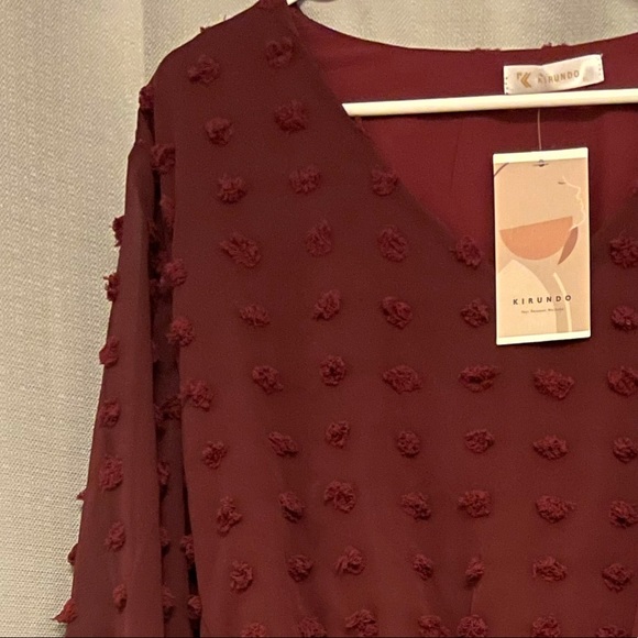 Dresses Kirundo Burgundy Dress Poshmark
